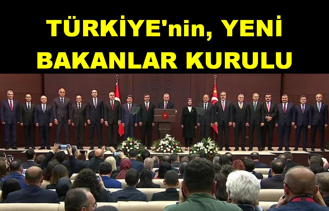 Türkiye Cumhurbaşkanı Erdoğan, yeni Bakanlar Kurulunu açıkladı