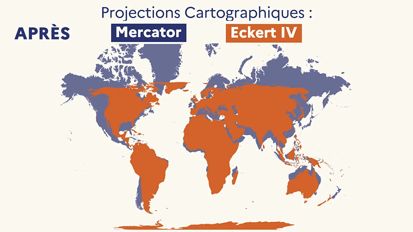Fransa Mercator'dan vazgeçiyor: Haritalarda daha küçük görünecek